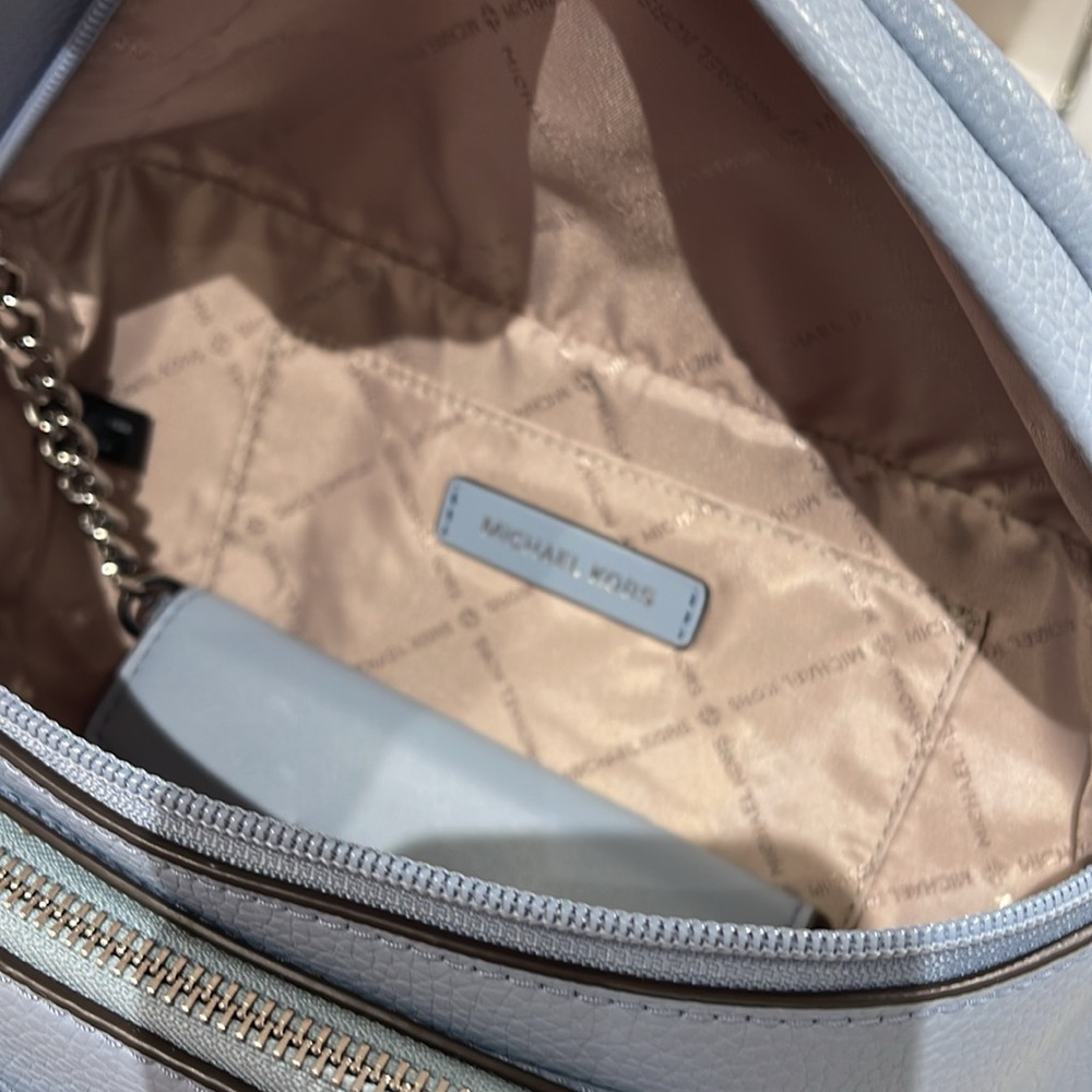 Michael Kors Maisie Lg Leather 2-in-1 Sling Pack Fanny Waist Bag Crossbody Belt - Picture 10 of 16